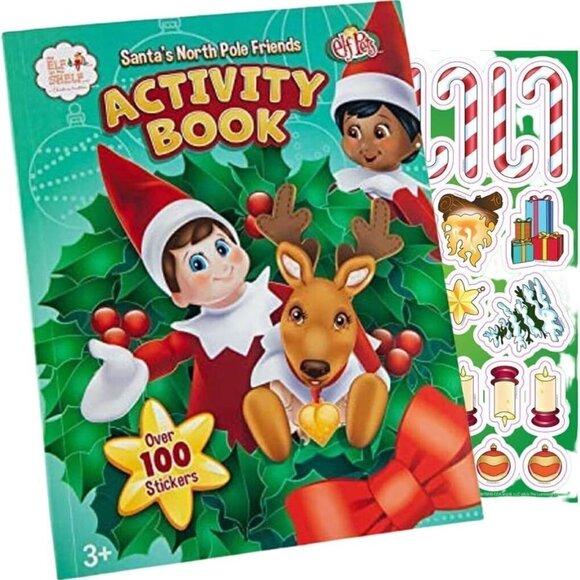 The Elf on the Shelf Santa's North Pole Friend Activity Book With Stickers NEW - Picture 1 of 7